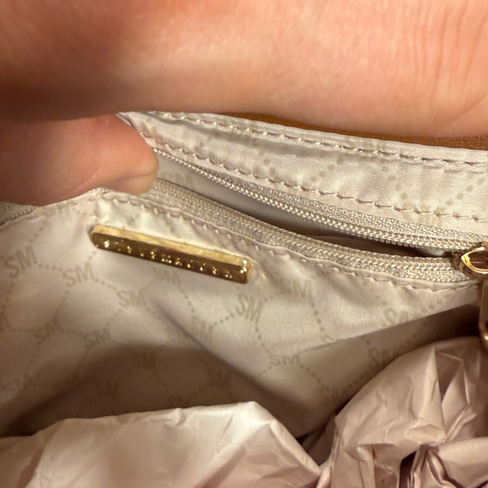 NWT Steve Madden Bwebber Straw Satchel Crossbody Bag - Cognac Brown  Vacation - Picture 9 of 16